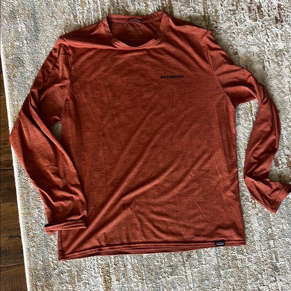 Patagonia Brown Long Sleeve Tee Soft Relaxed Fit